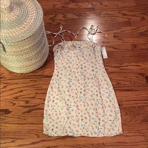 Tie up strap dress